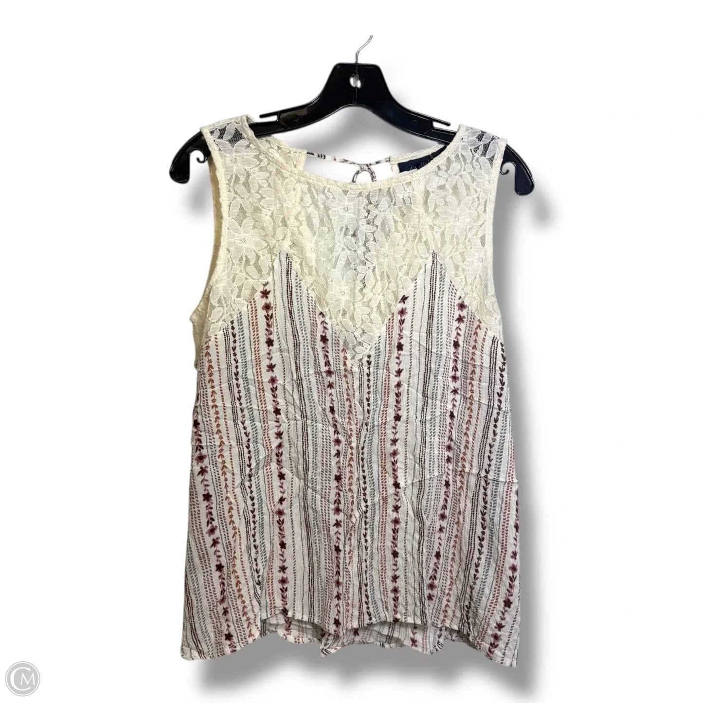 Top Sleeveless Basic By Daytrip In White, Size: L