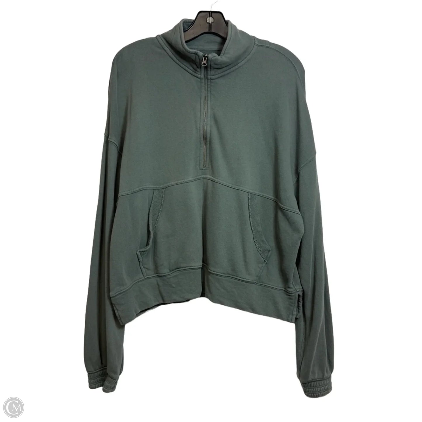 Sweatshirt Collar By Aerie In Green, Size: S