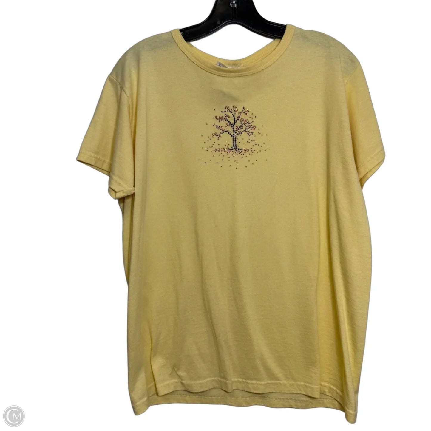 Top Short Sleeve Basic By Jerzees In Yellow, Size: L