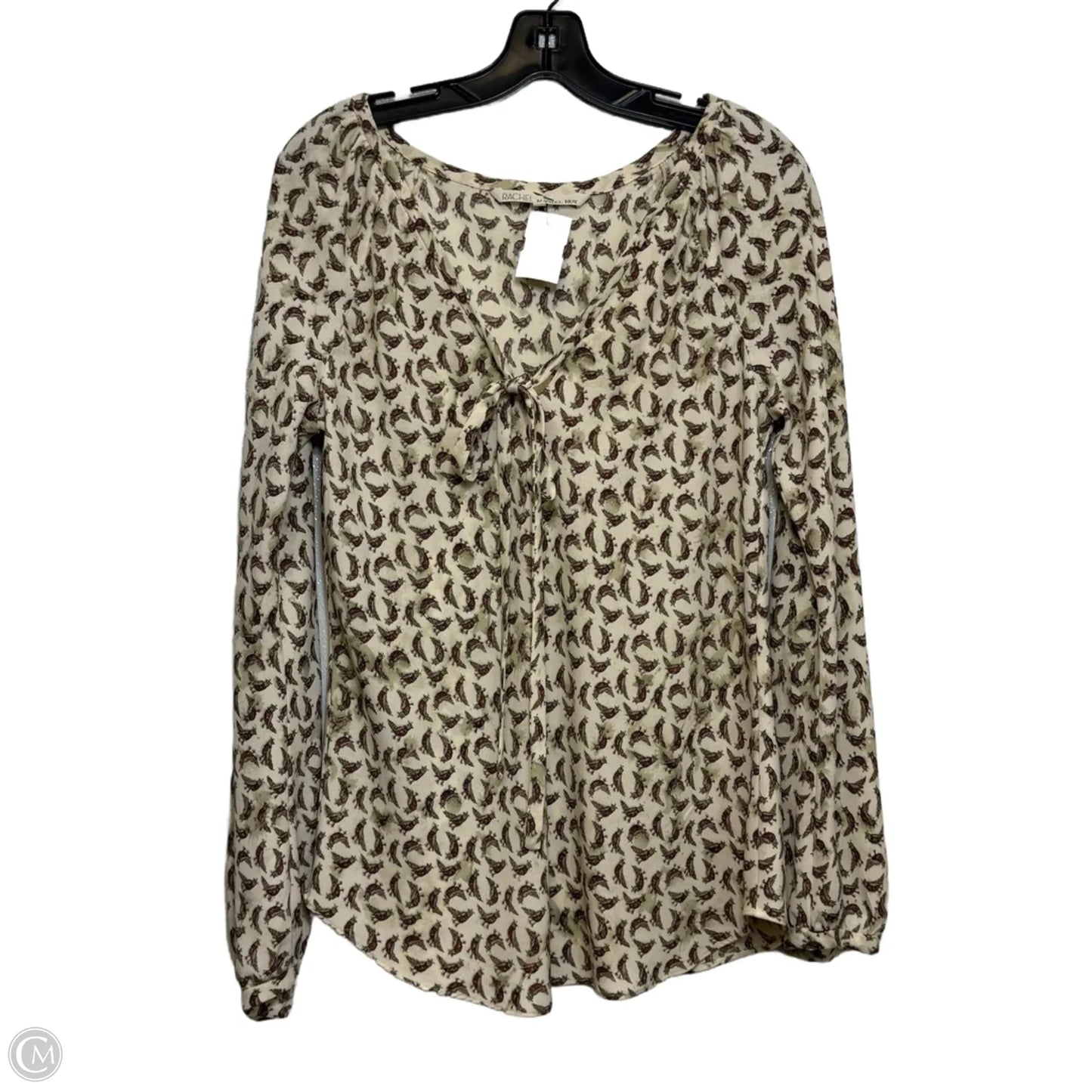 Top Long Sleeve Basic By Rachel Roy In Beige, Size: L
