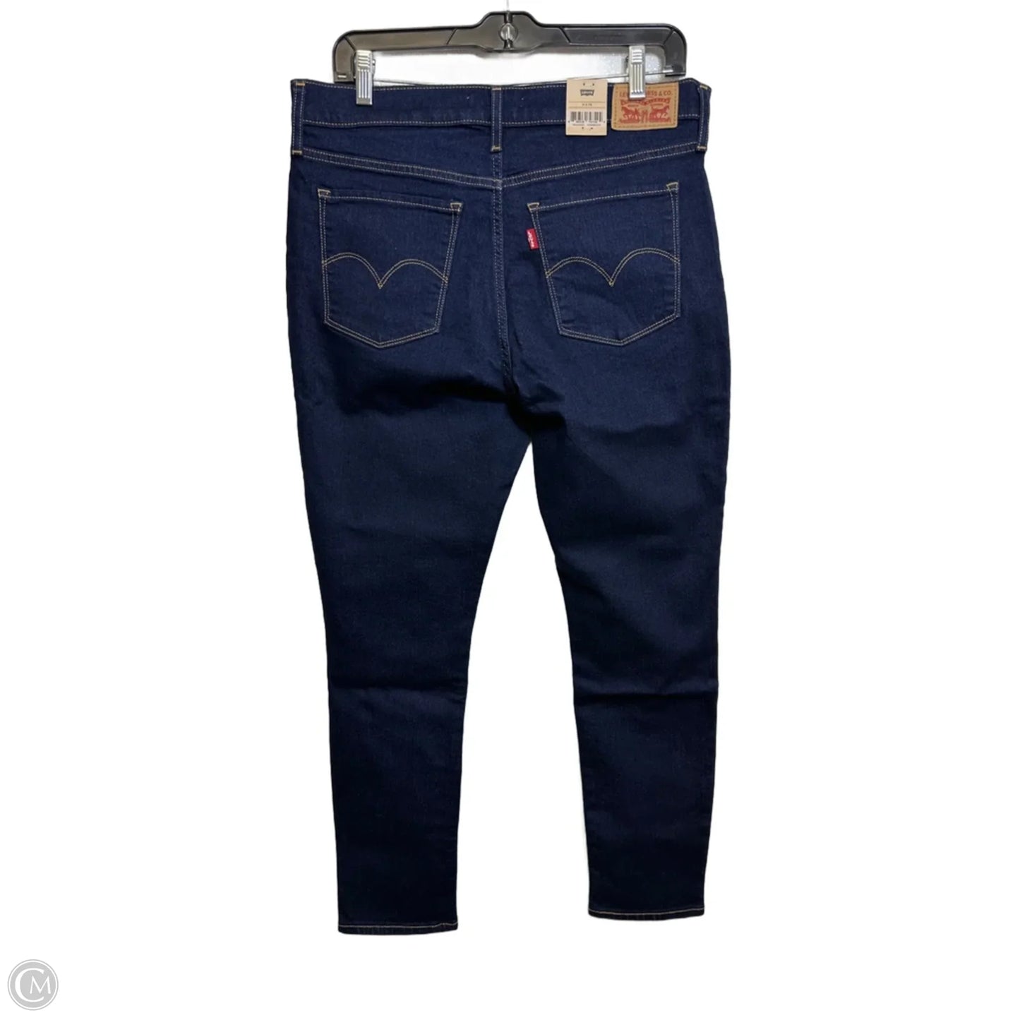 Jeans Skinny By Levis In Blue Denim, Size: 12