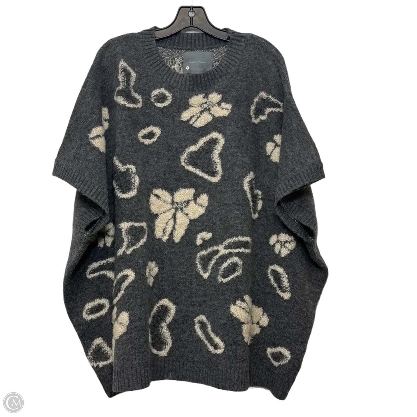 Sweater By Anthropologie In Grey, Size: Osfm