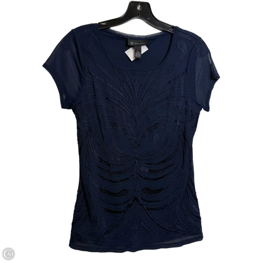 Top Short Sleeve Basic By Inc In Blue, Size: L