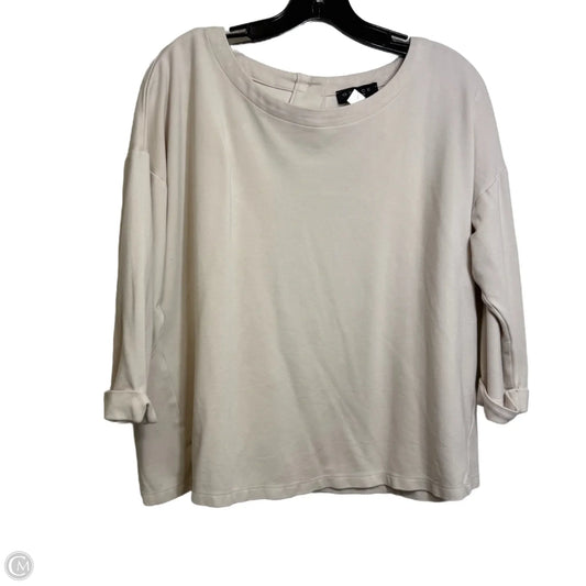 Top Long Sleeve Basic By Grace In Tan, Size: L