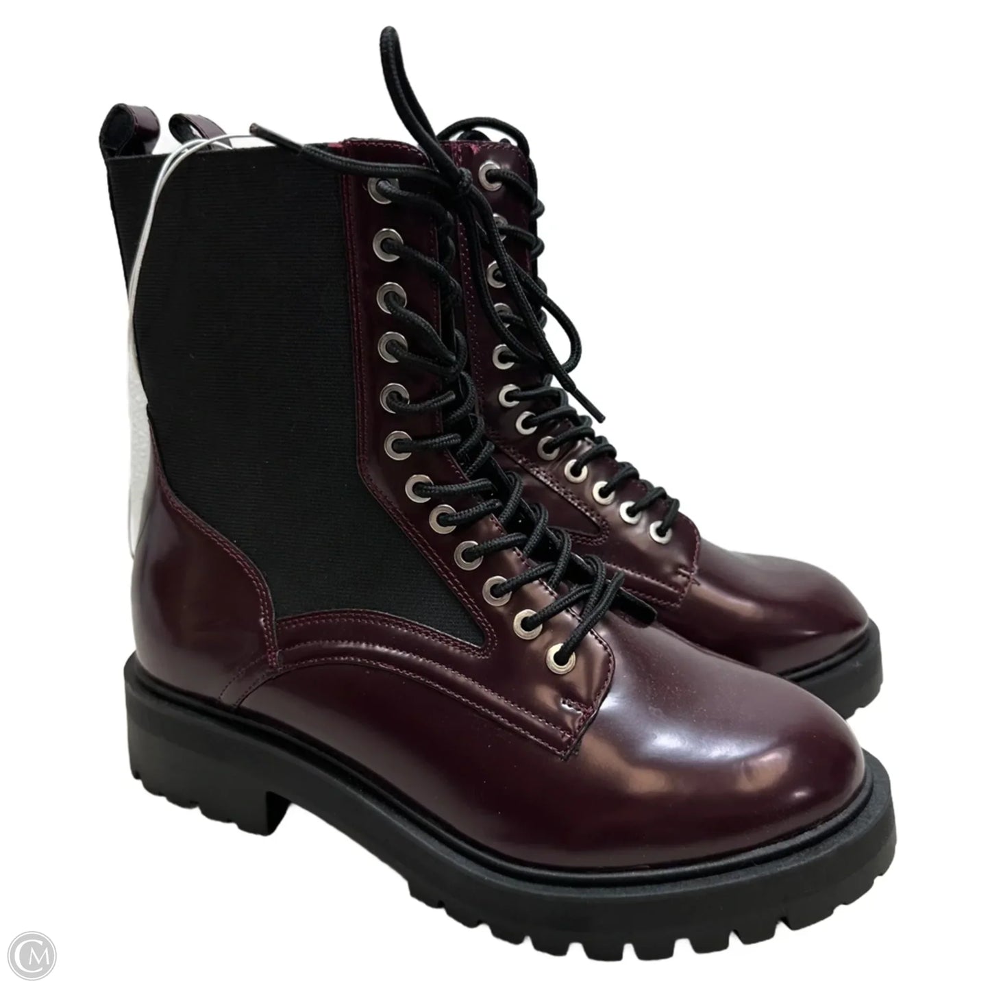 Boots Combat By Torrid In Maroon, Size: 9.5