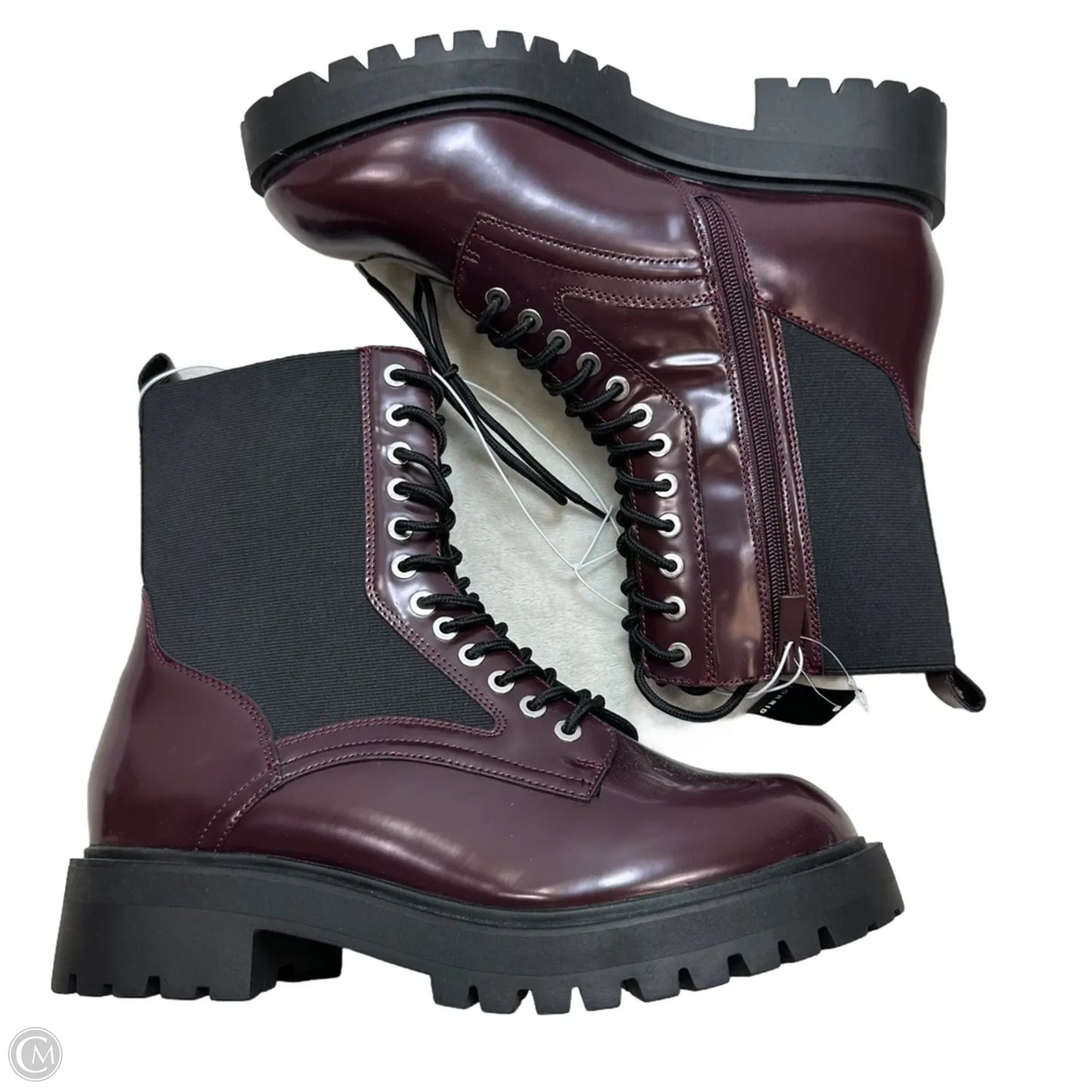 Boots Combat By Torrid In Maroon, Size: 9.5