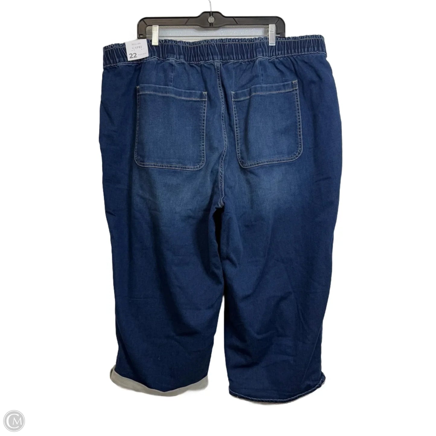 Capris By Lane Bryant In Blue Denim, Size: 22