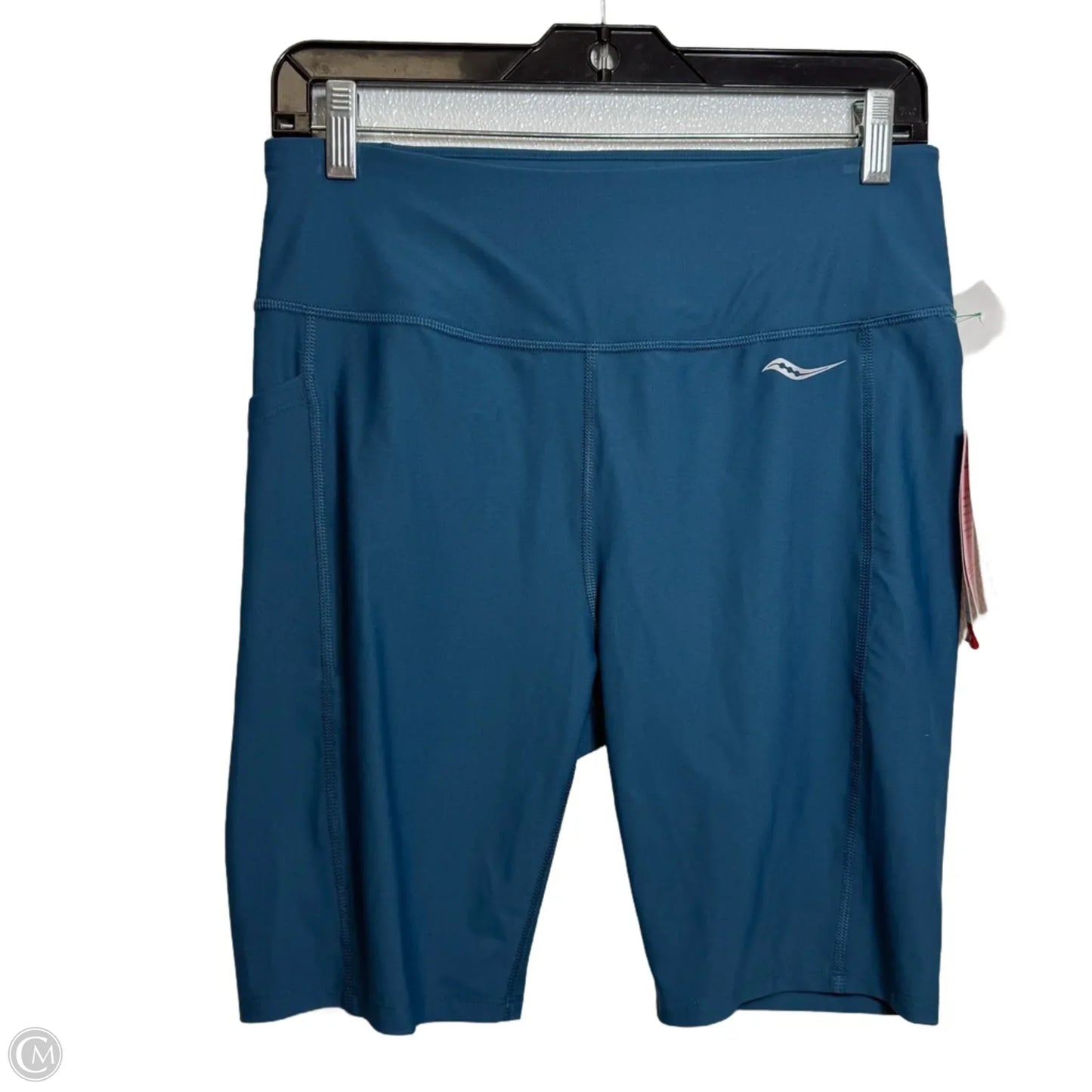 Athletic Shorts By Saucony In Blue, Size: L