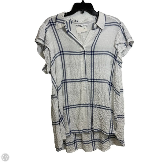 Top Short Sleeve Basic By Jane And Delancey In White, Size: 1x