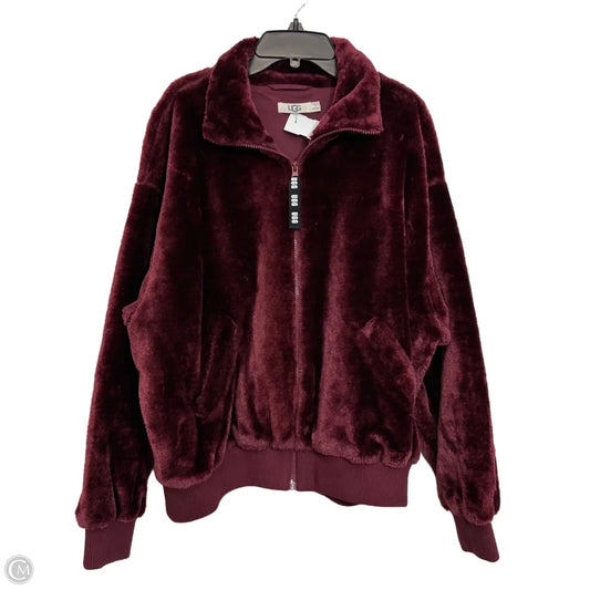 Jacket Designer By Ugg In Maroon, Size: S