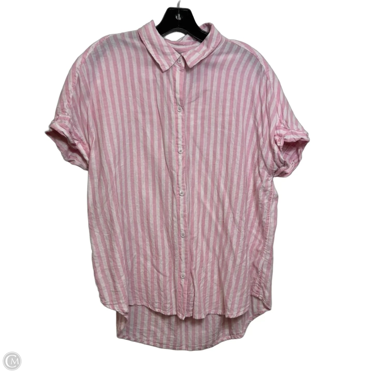 Top Short Sleeve Basic By Lola River In Striped Pattern, Size: Xl