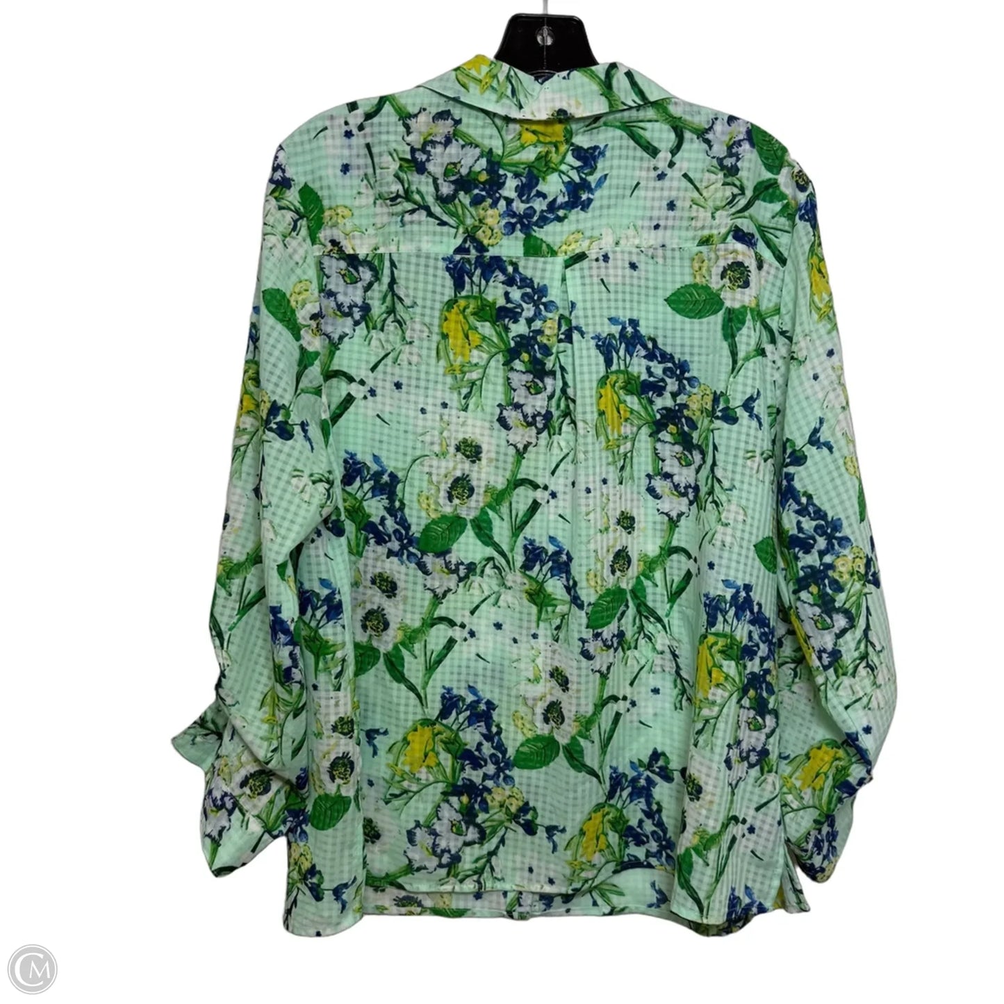 Top Long Sleeve Basic By Coral Bay In Green, Size: Xl
