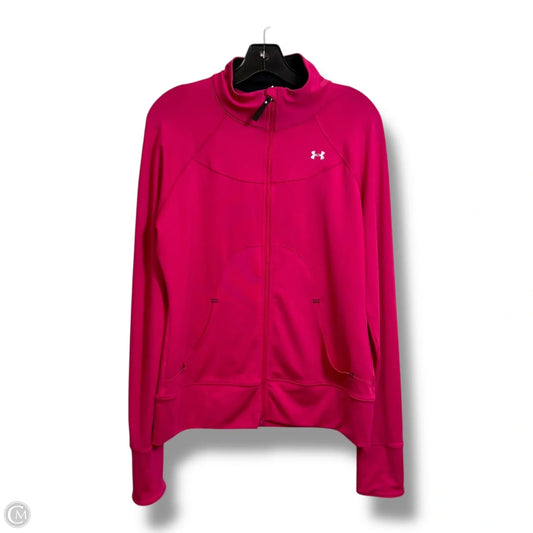 Athletic Jacket By Under Armour In Pink, Size: M