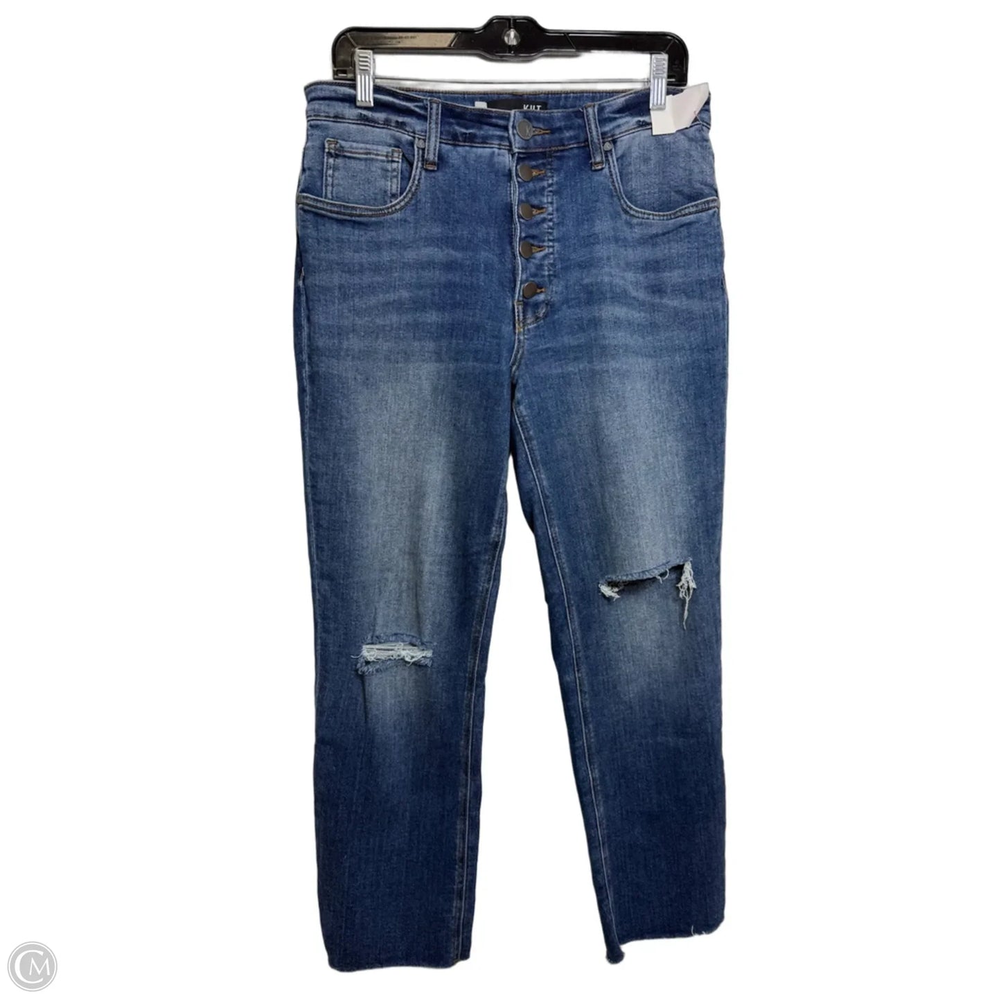 Jeans Straight By Kut In Blue Denim, Size: 10