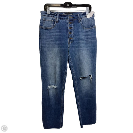 Jeans Straight By Kut In Blue Denim, Size: 10