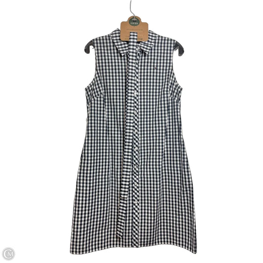 Dress Casual Midi By Tommy Hilfiger In Checkered Pattern, Size: M