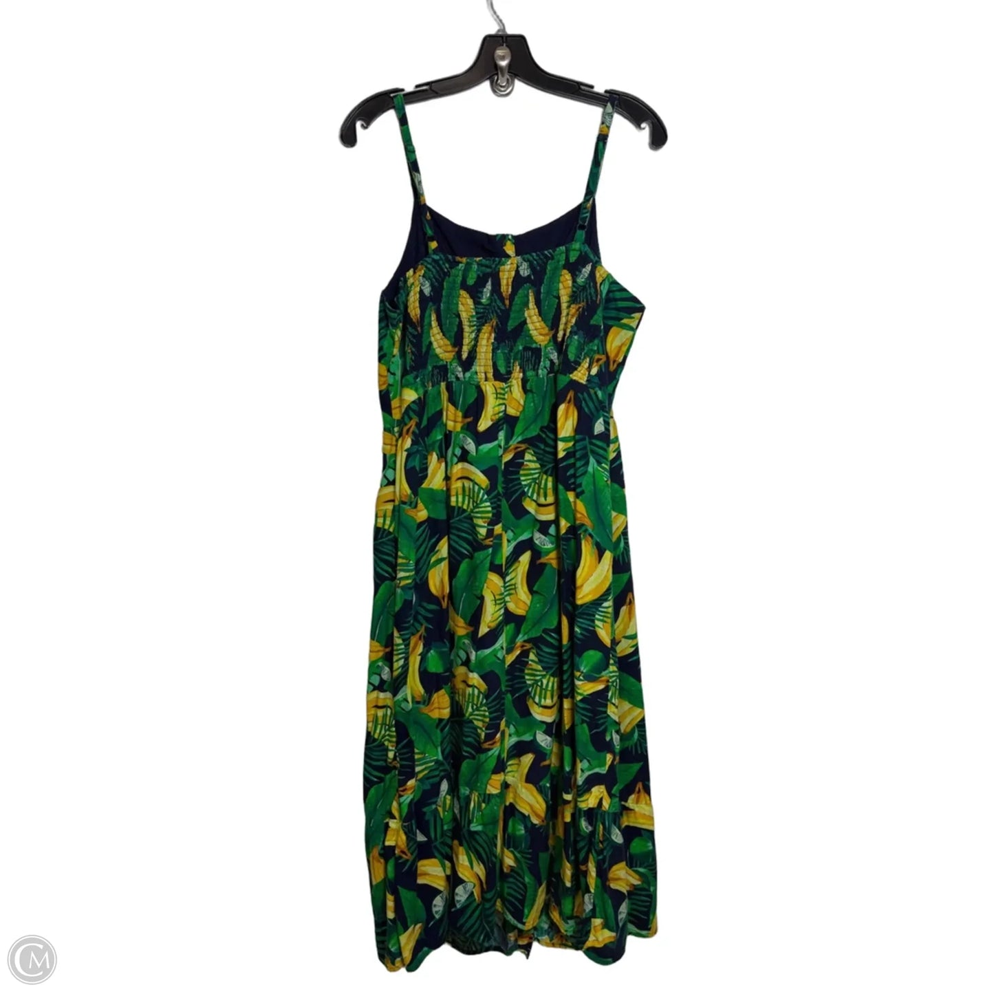 Dress Casual Maxi By Old Navy In Blue & Green, Size: Xl