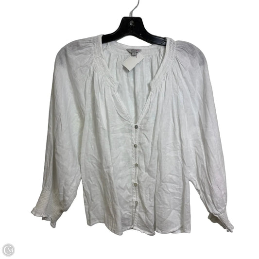 Top Long Sleeve Basic By Rails In White, Size: M