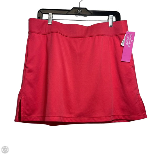 Athletic Skort By Pga Tour In Coral, Size: Xl