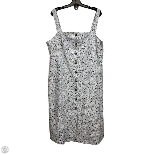Dress Casual Midi By Gap In White, Size: Xxl