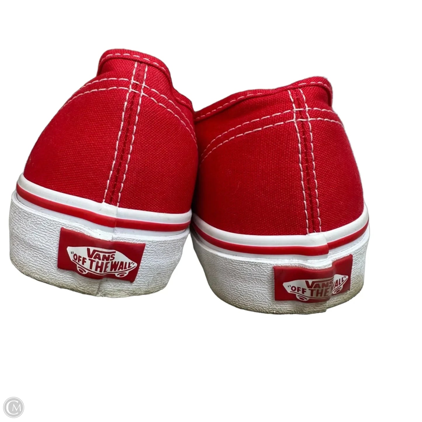 Shoes Flats By Vans In Red, Size: 9.5