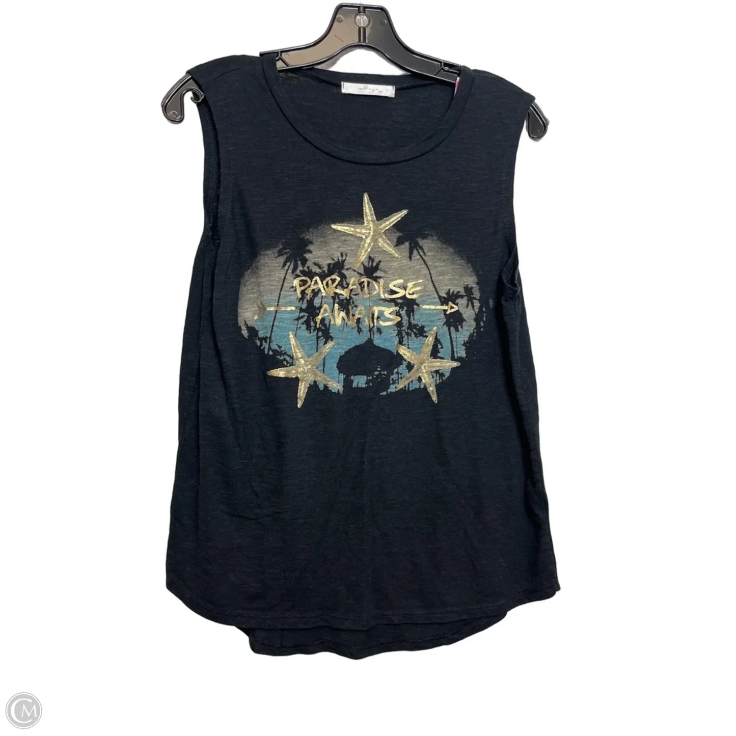 Top Sleeveless Basic By Gaze In Black, Size: M