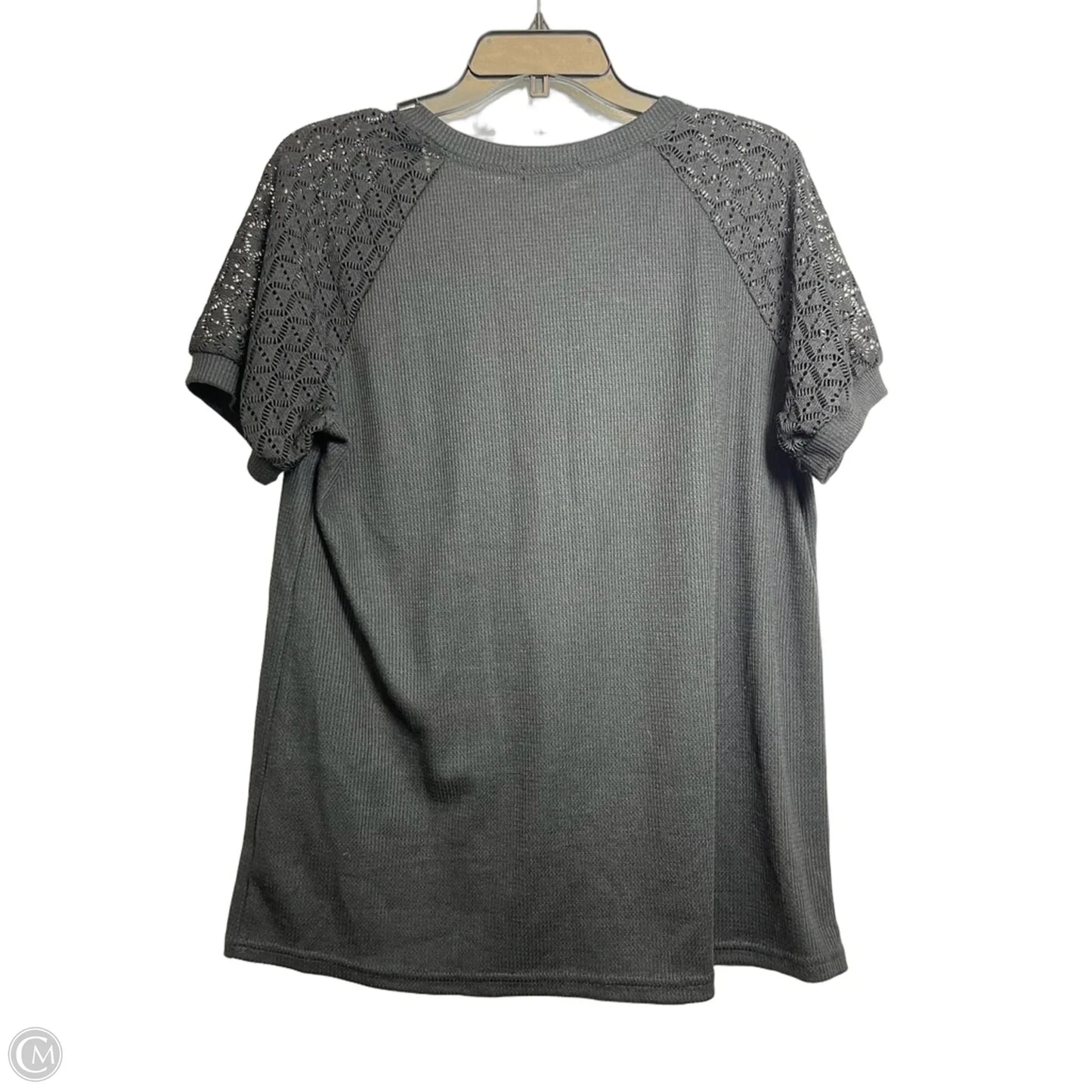 Top Short Sleeve Basic By Miholl In Black, Size: Xl