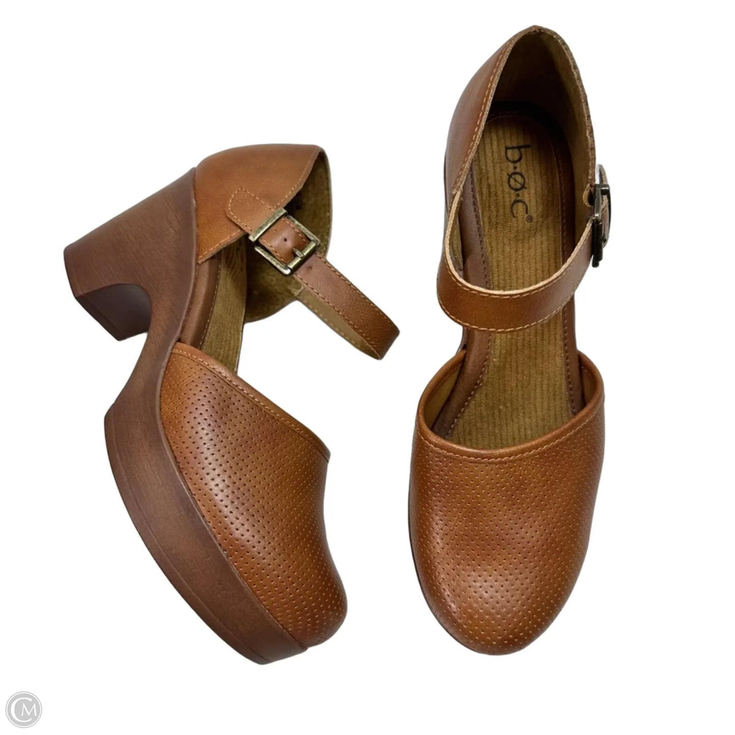 Shoes Heels Block By Boc In Brown, Size: 7.5