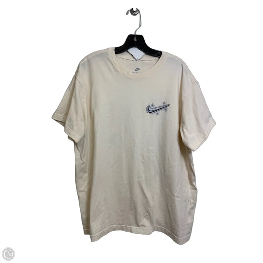 Top Short Sleeve Basic By Nike In Cream, Size: Xl