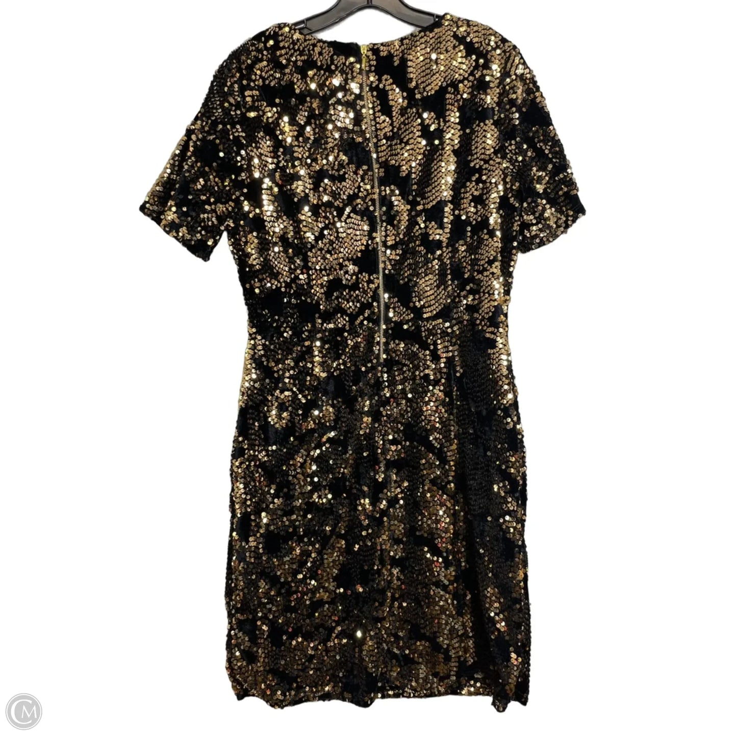 Dress Casual Short By Inc In Black & Gold, Size: M