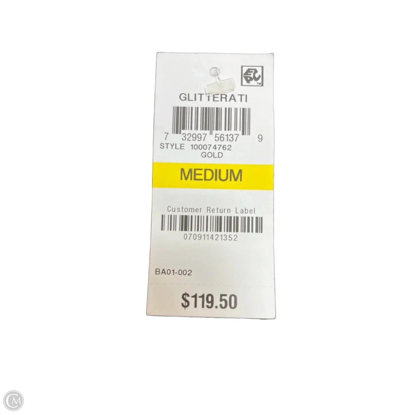 Dress Casual Short By Inc In Black & Gold, Size: M
