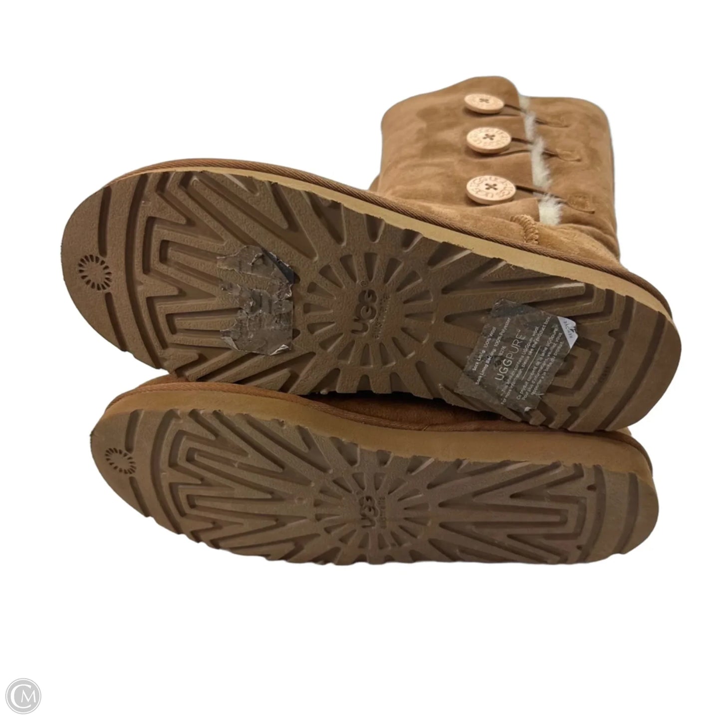 Boots Designer By Ugg In Brown, Size: 10