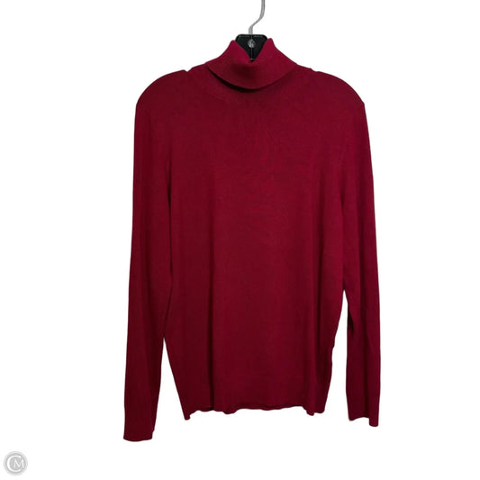 Sweater By Calvin Klein In Red, Size: L