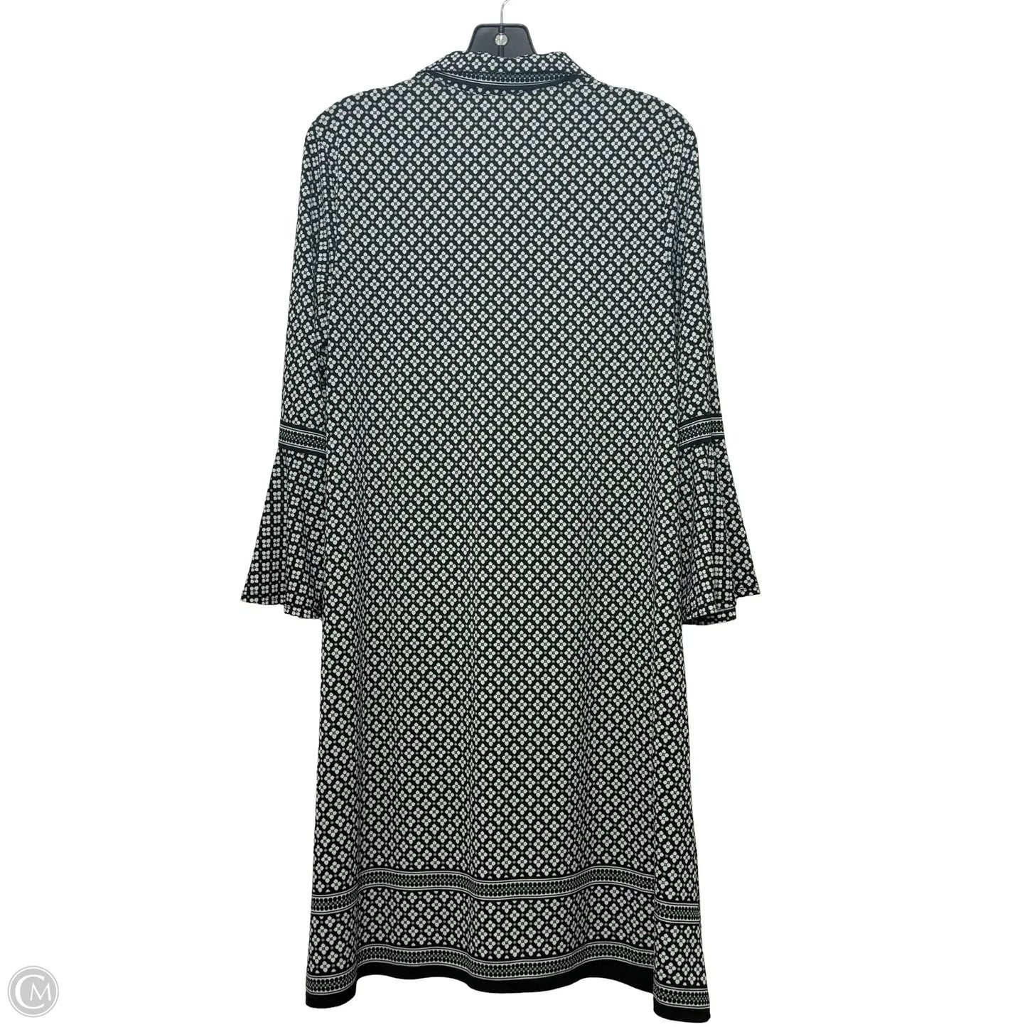 Dress Casual Midi By Max Studio In Black & White, Size: L