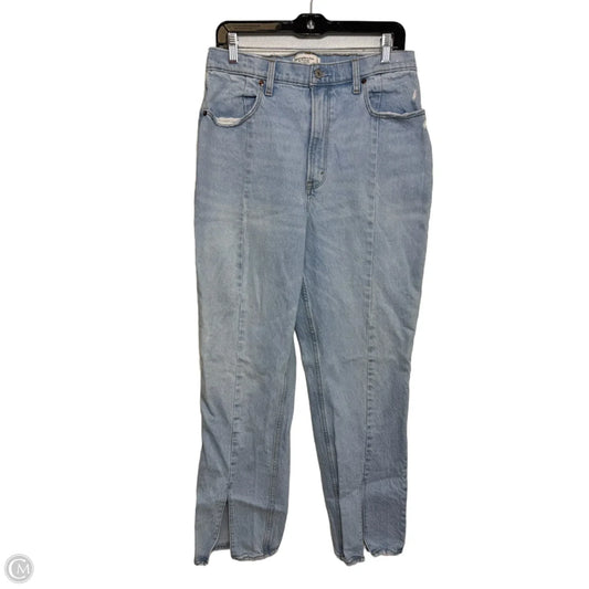 Jeans Boot Cut By Abercrombie And Fitch In Blue Denim, Size: 12