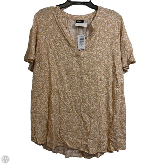 Top Short Sleeve By Torrid In Beige, Size: 3x