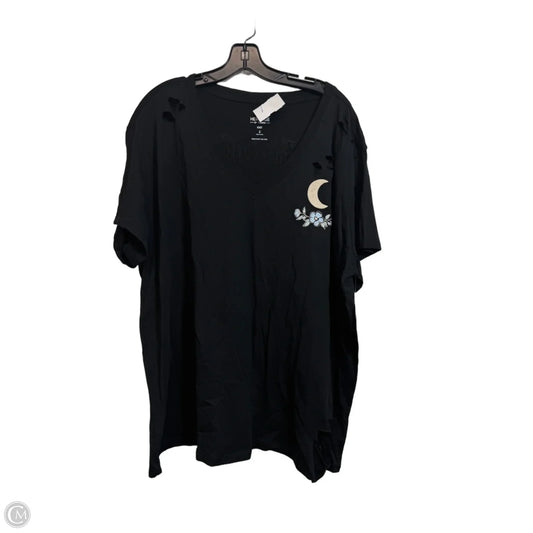 Top Short Sleeve By Torrid In Black, Size: 2x