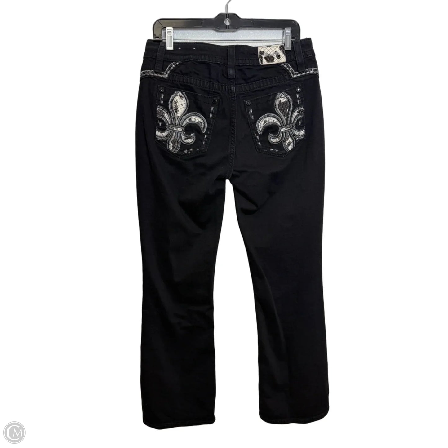 Jeans Flared By Miss Me In Black, Size: 10