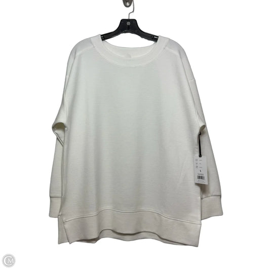 Athletic Sweatshirt Crewneck By Rbx In White, Size: L