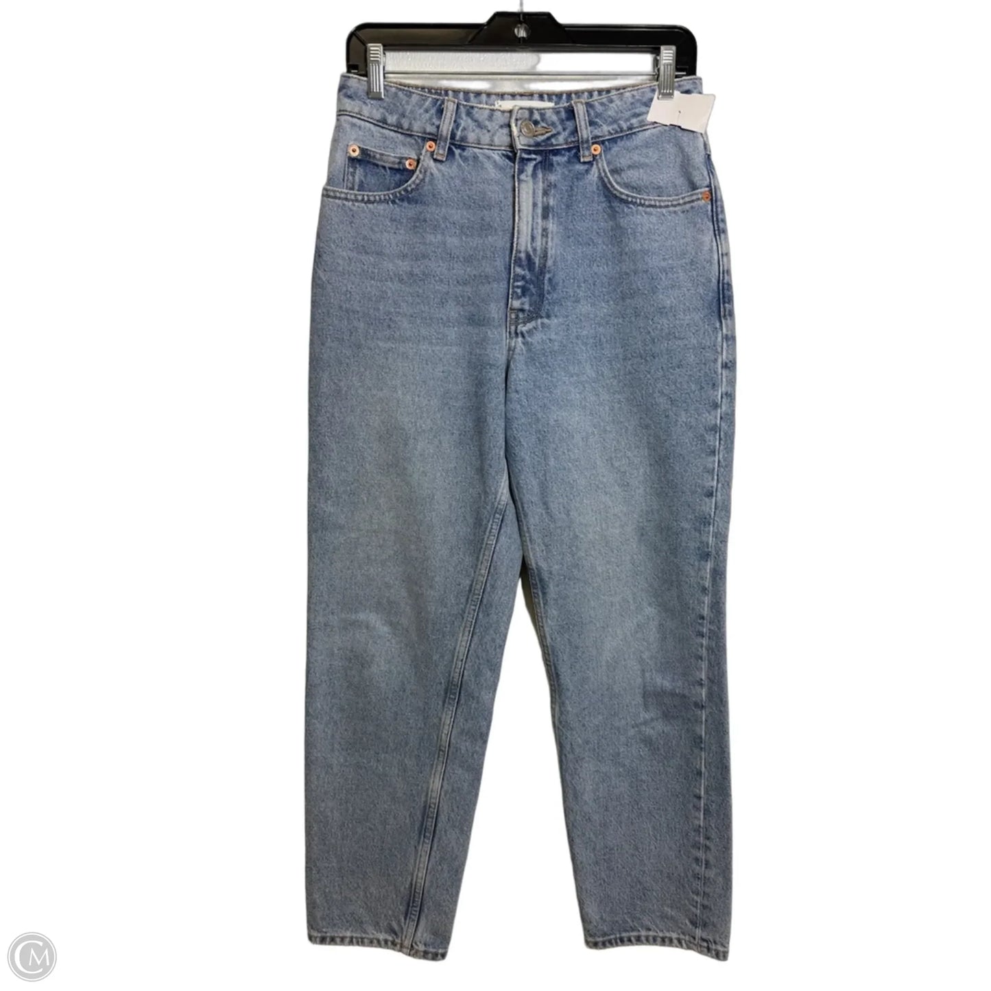 Jeans Straight By Mng In Blue Denim, Size: 4