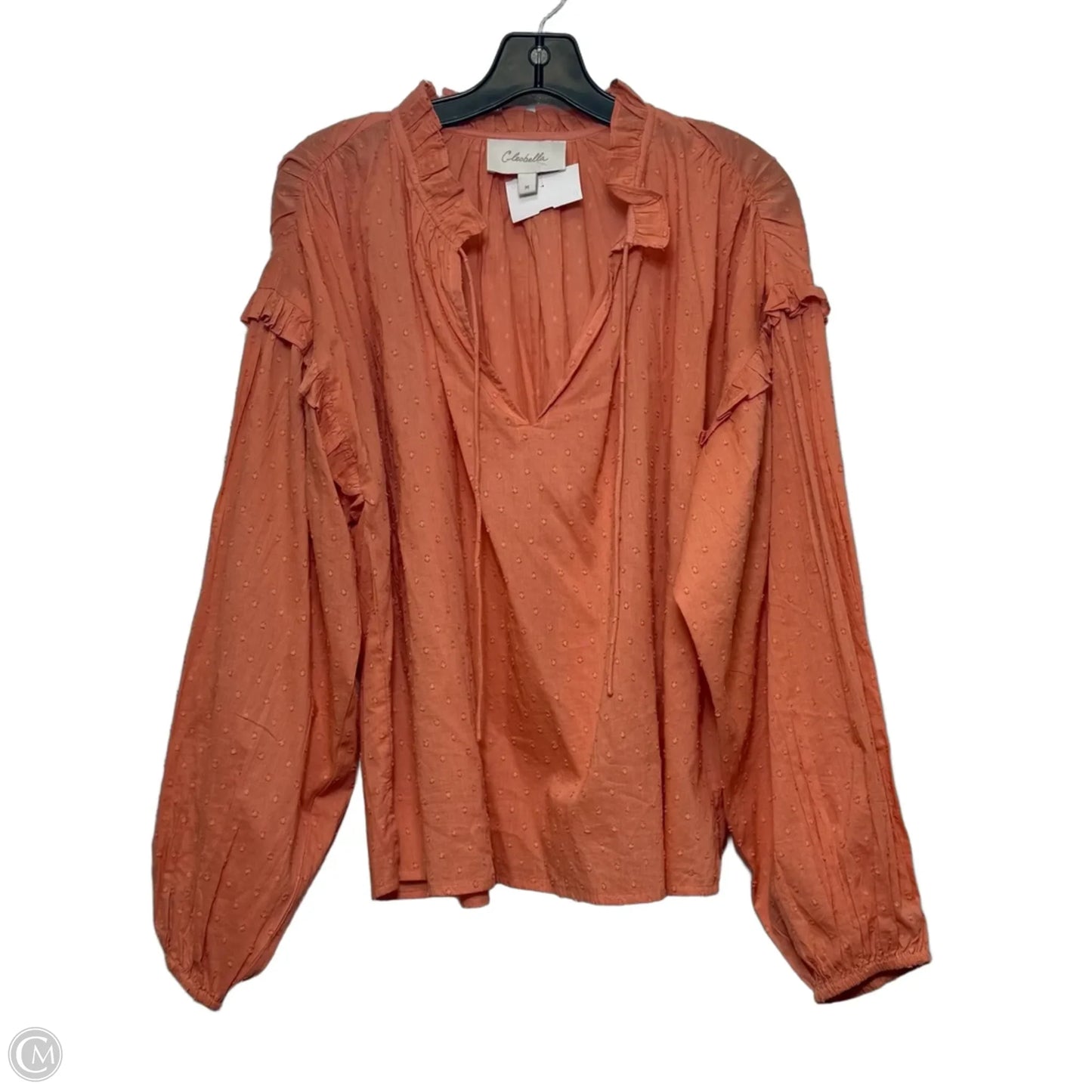 Top Long Sleeve By Cleobella In Orange, Size: M