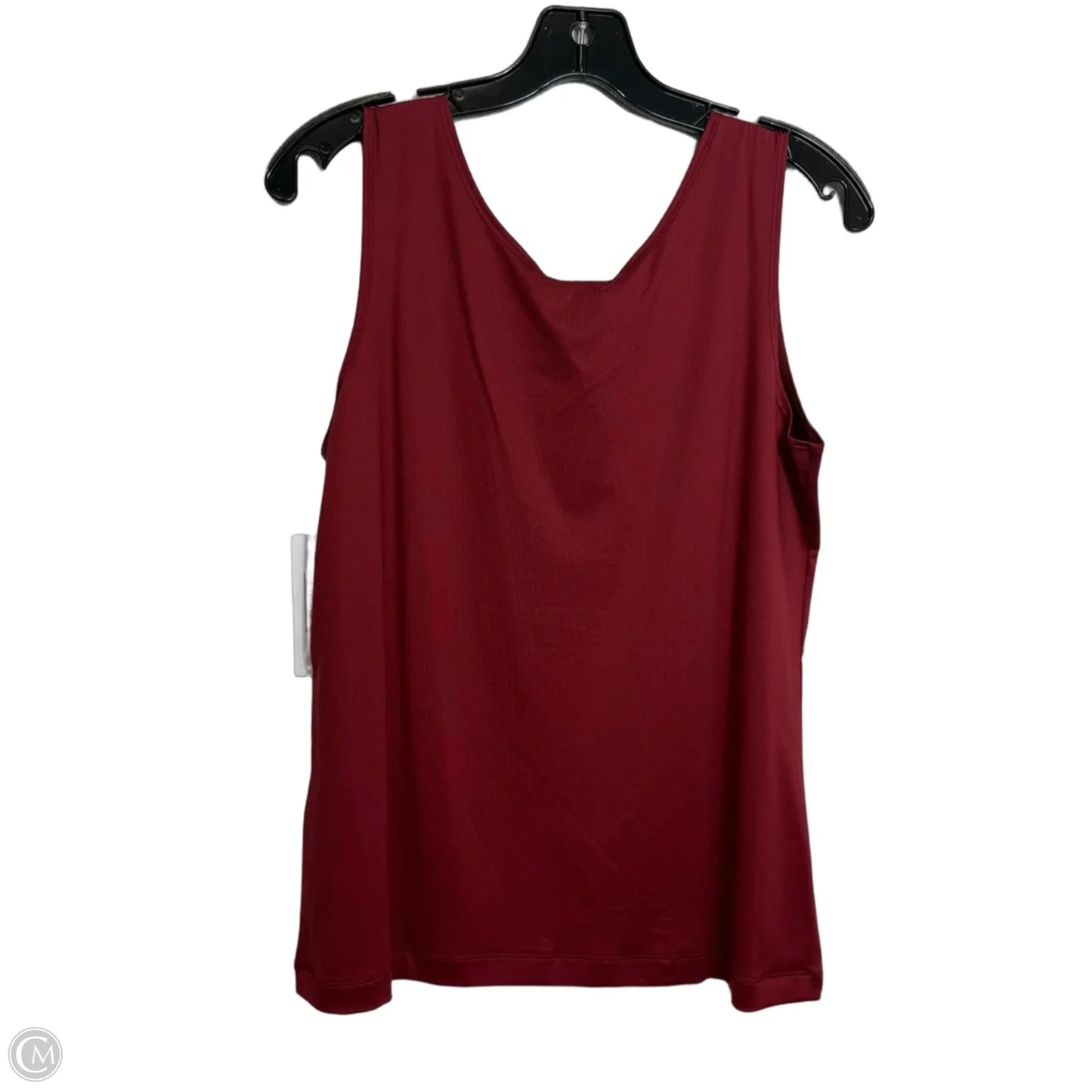Top Sleeveless By Chicos In Maroon, Size: M