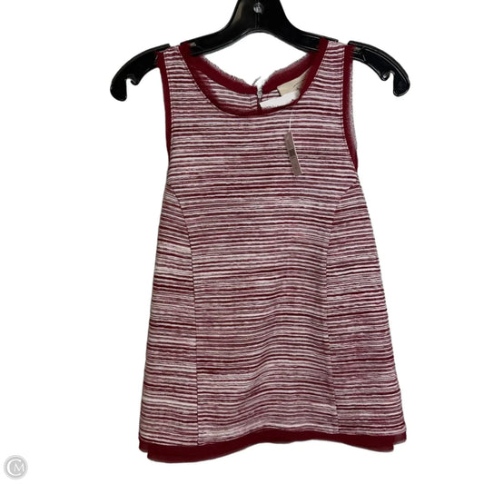 Top Sleeveless By Anthropologie In Red, Size: Xs