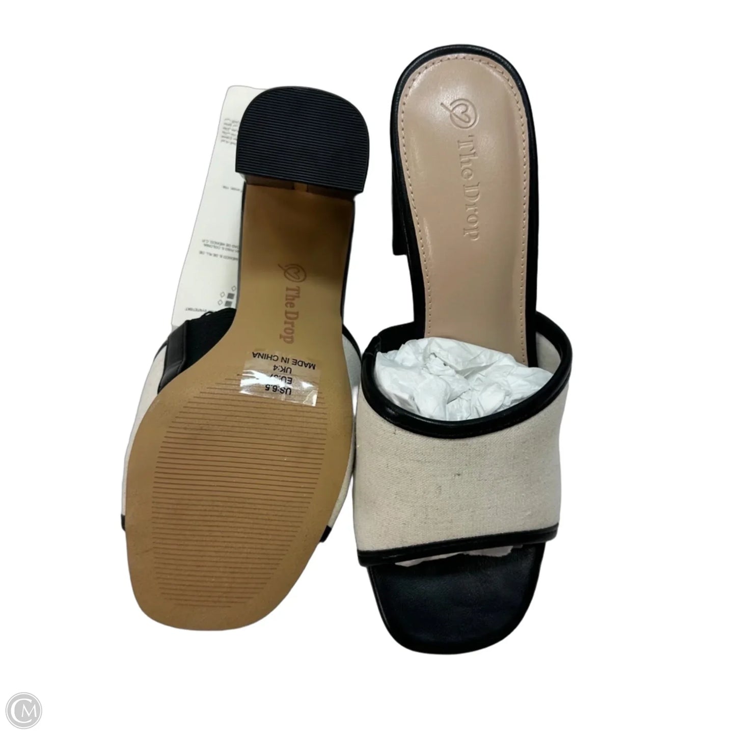 Shoes Heels Block By The Drop In Beige, Size: 6.5