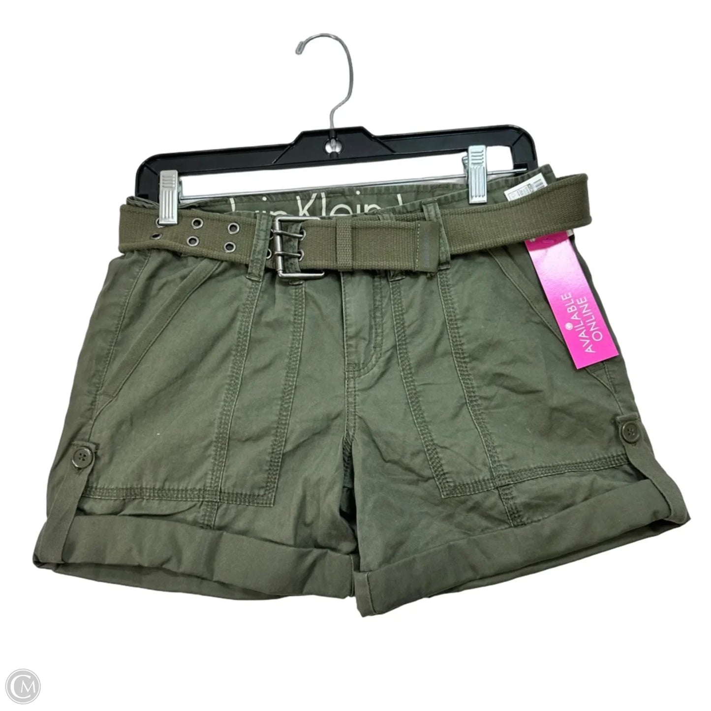 Shorts By Calvin Klein In Green, Size: 2