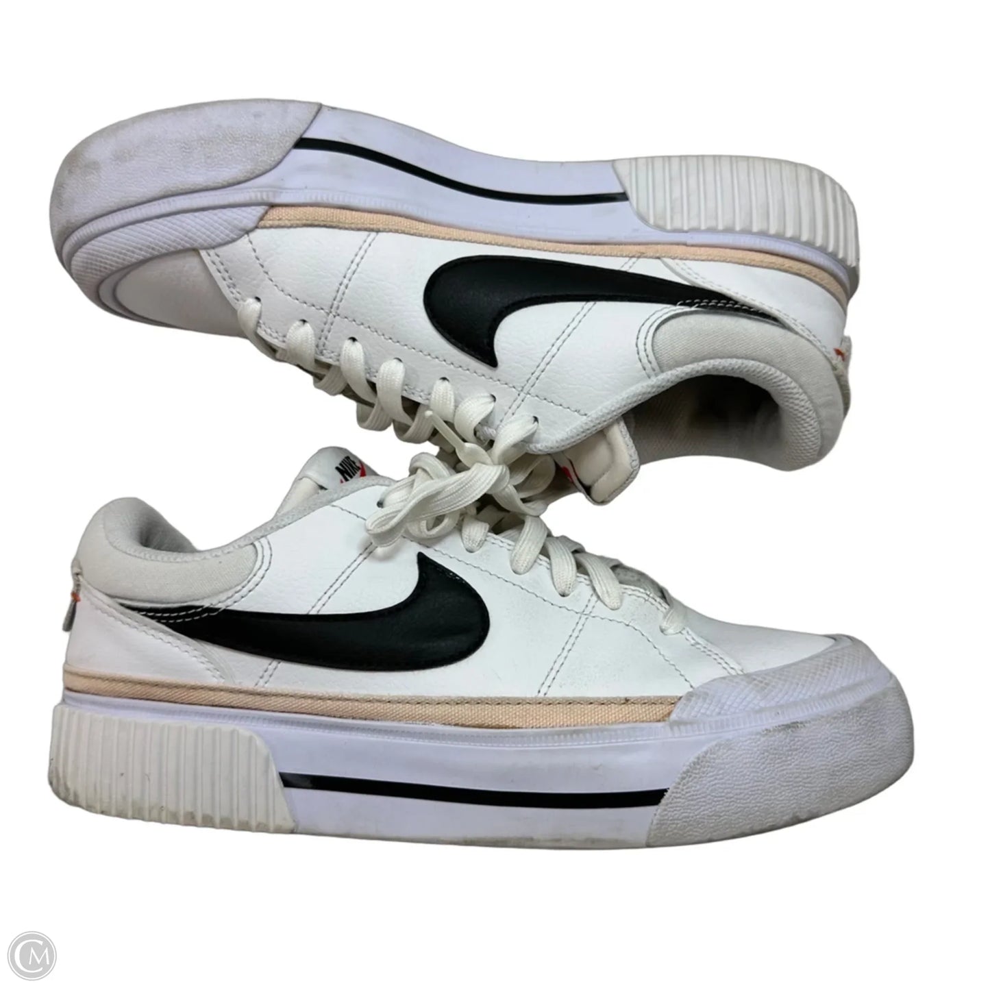 Shoes Athletic By Nike In White, Size: 9
