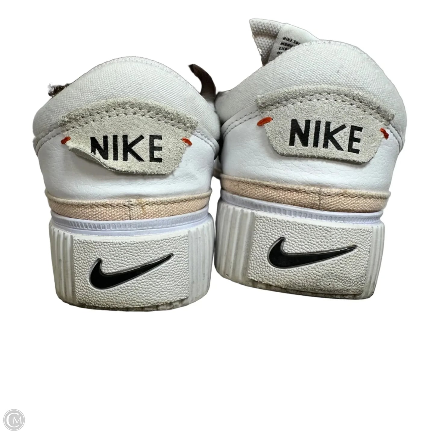 Shoes Athletic By Nike In White, Size: 9