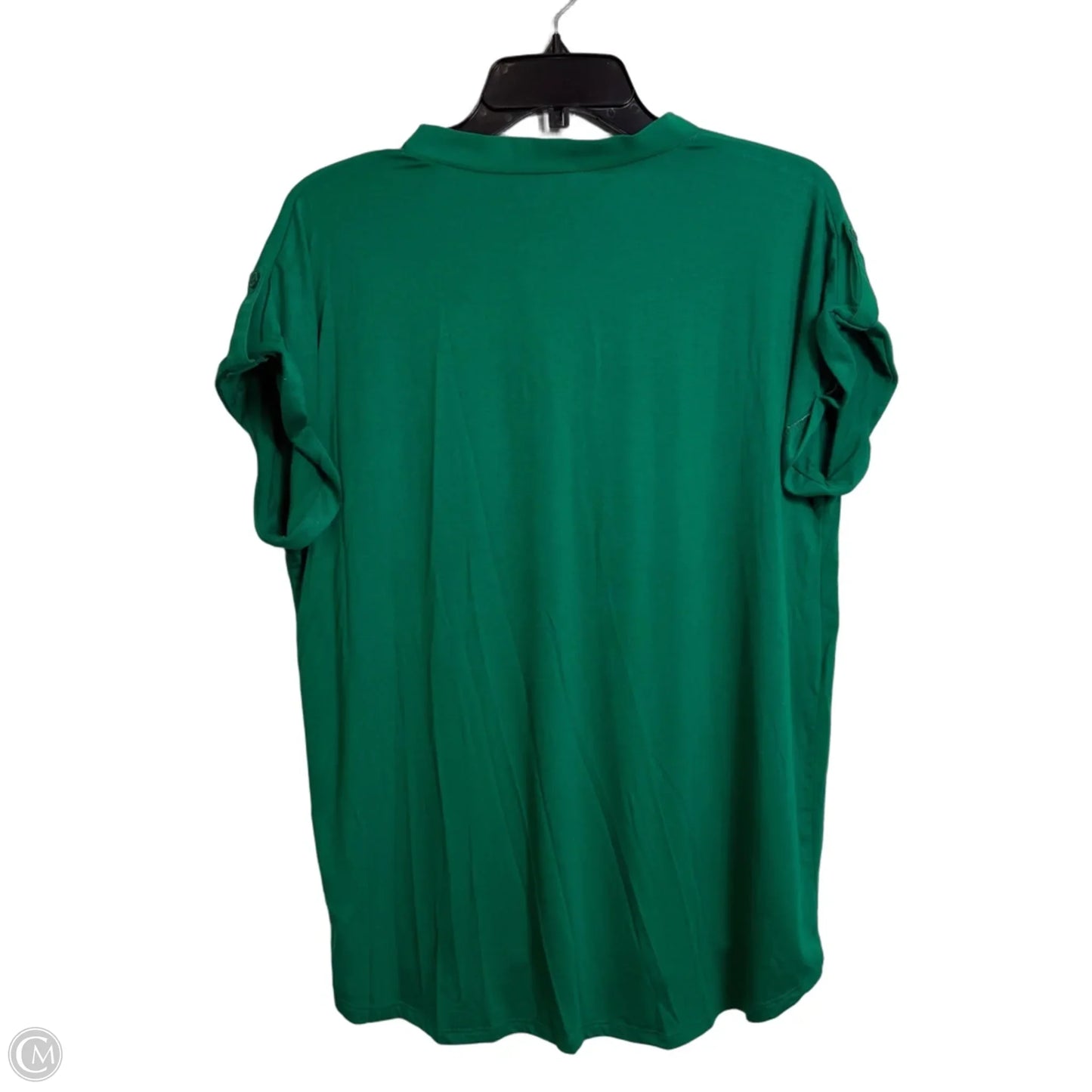 Top Short Sleeve By Cable And Gauge In Green, Size: Xl