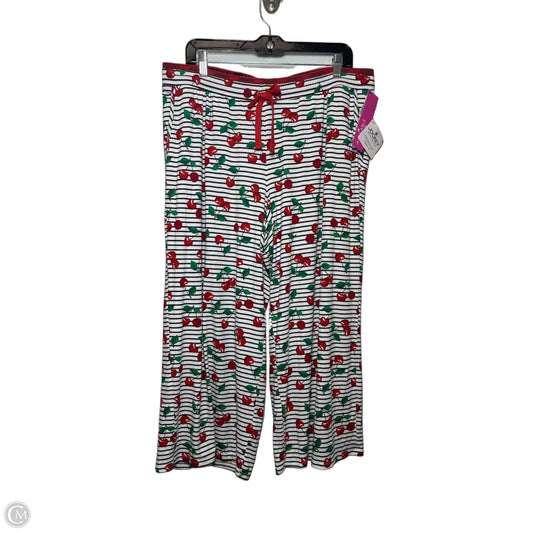 Pants Lounge By Jockey In Red & White, Size: Xl