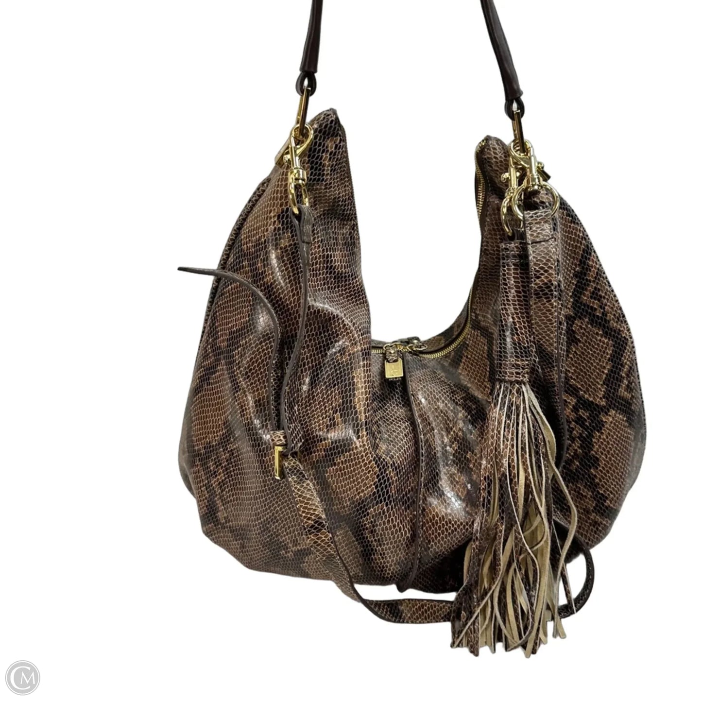 Handbag Leather By GILI, Size: Medium